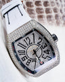 Bespoke Watch Strap in White Crocodile