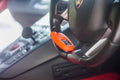 Bespoke Key Fob Cover in Orange Nappa