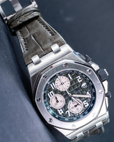 Bespoke Watch Strap in Juniper Green Alligator