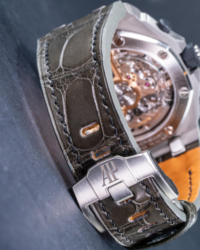 Bespoke Watch Strap in Juniper Green Alligator