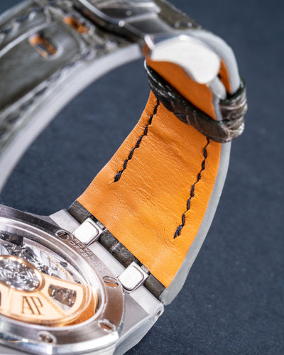 Bespoke Watch Strap in Juniper Green Alligator