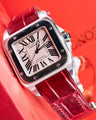 Bespoke Watch Strap in Blood Red Crocodile