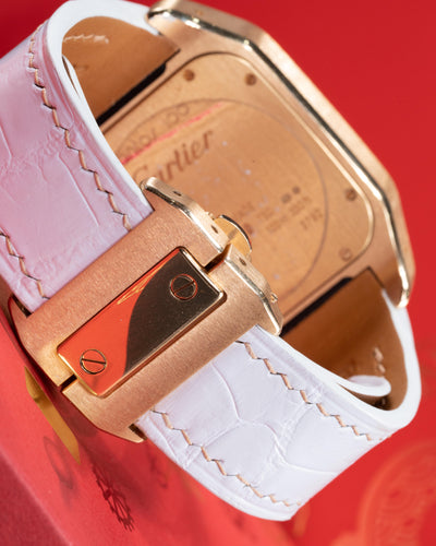 Bespoke Watch Strap in Snow White Crocodile