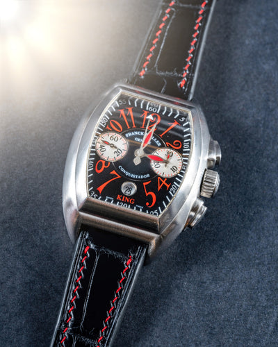 Bespoke Watch Strap in Black Crocodile