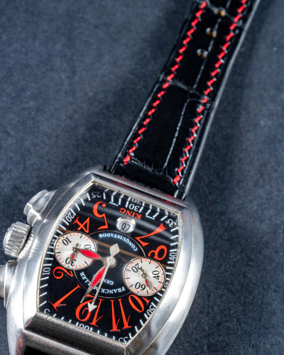 Bespoke Watch Strap in Black Crocodile