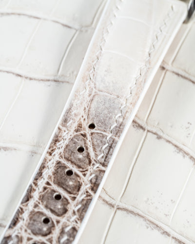 Bespoke Watch Strap in Natural Himalayan Crocodile