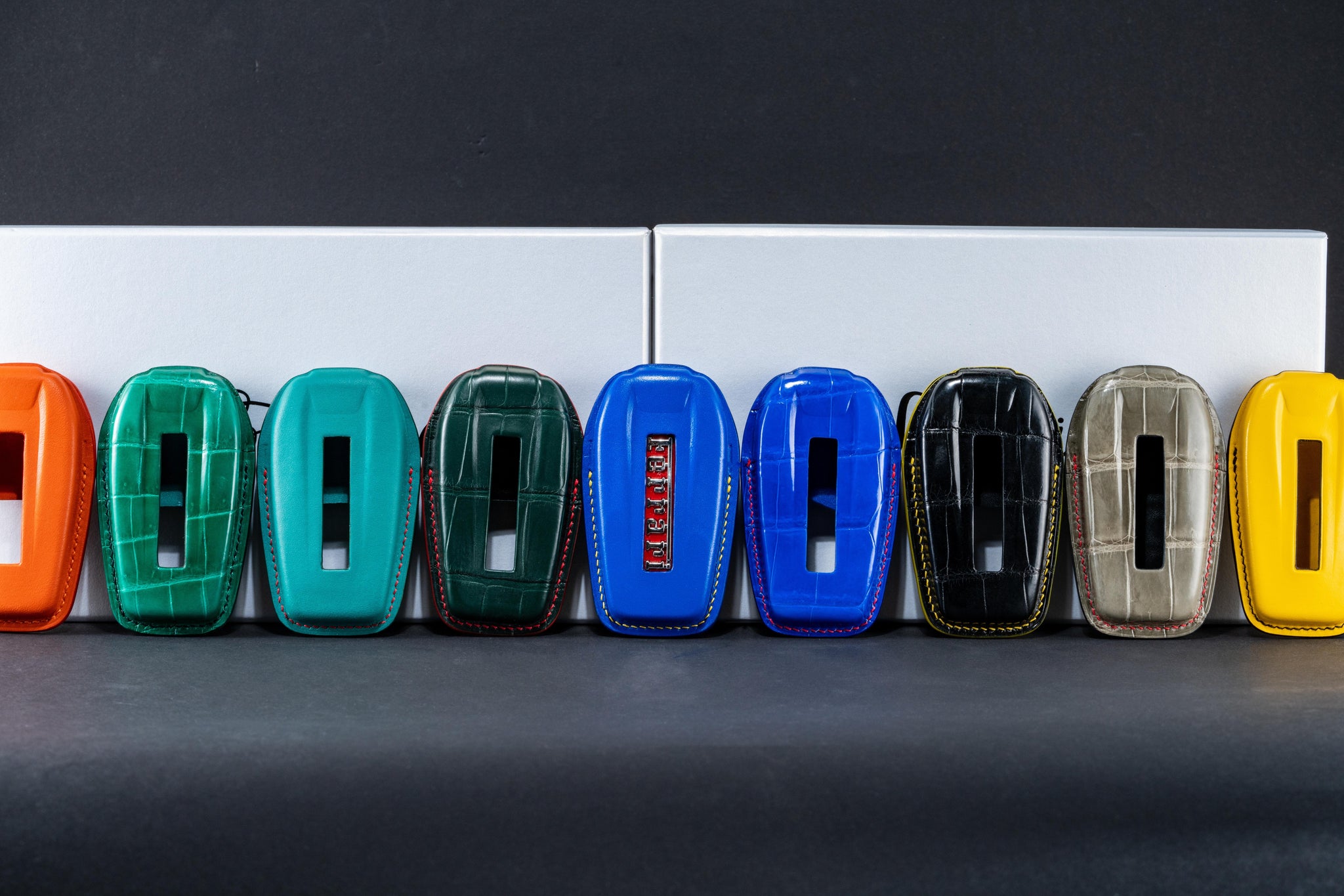 Bespoke Key Fob Covers in Crocodile & Nappa – Solitaire Official