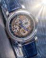 Bespoke Watch Strap in Navy Blue Crocodile