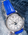 Bespoke Watch Strap in Electric Blue Crocodile