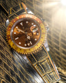 Bespoke Watch Strap in Gold Brushed Alligator
