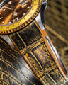 Bespoke Watch Strap in Gold Brushed Alligator