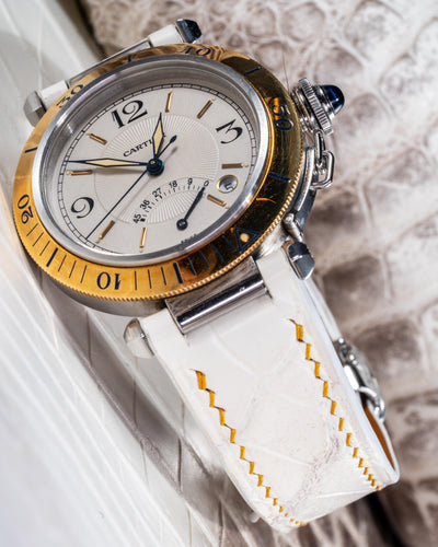 Bespoke Watch Strap in Natural Himalayan Crocodile