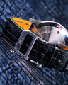 Bespoke Watch Strap in Black Crocodile
