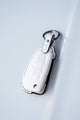 Bespoke Key Fob Cover in White Crocodile