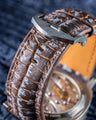 Bespoke Watch Strap in Rosegold Rubbed Off Alligator