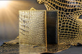 Bespoke Bifold Wallet in Gold Brushed Alligator