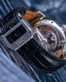 Bespoke Watch Strap in Black Crocodile