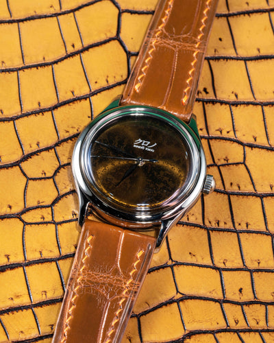 Bespoke Watch Strap in Chestnut Brown Alligator