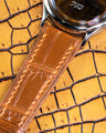 Bespoke Watch Strap in Chestnut Brown Alligator