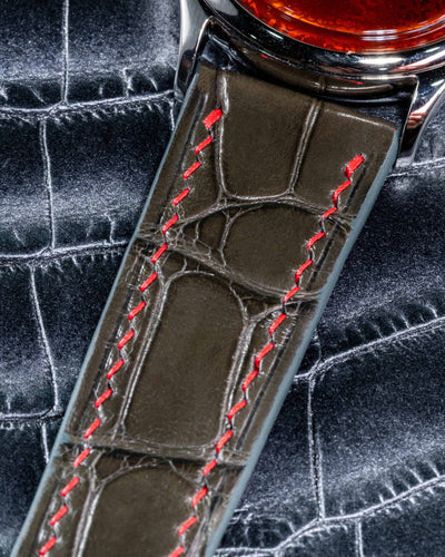 Bespoke Watch Strap in Juniper Green Alligator