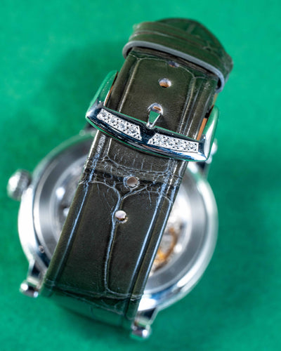 Bespoke Watch Strap in Juniper Green Alligator
