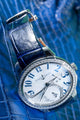 Bespoke Watch Strap in Electric Blue Crocodile