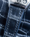 Bespoke Watch Strap in Metallic Black Crocodile