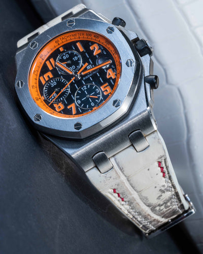 Bespoke Watch Strap in Natural Himalayan Crocodile