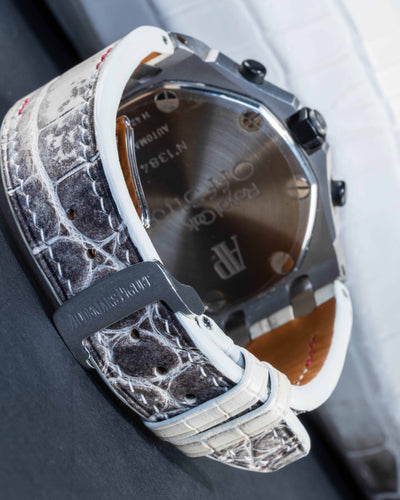 Bespoke Watch Strap in Natural Himalayan Crocodile