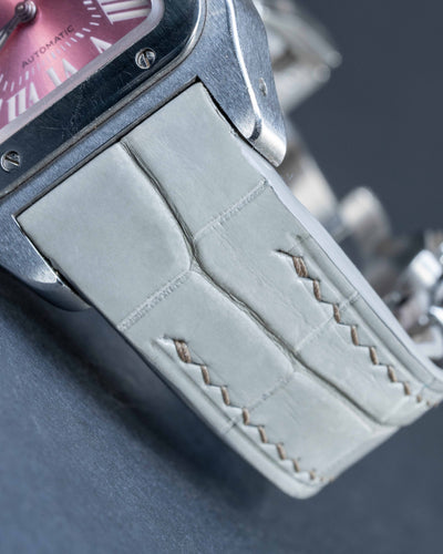 Bespoke Watch Strap in Grey Himalayan Crocodile