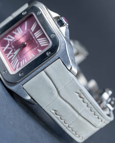 Bespoke Watch Strap in Grey Himalayan Crocodile
