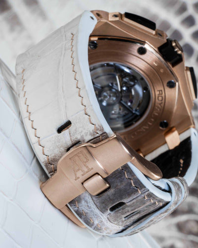 Bespoke Watch Strap in Natural Himalayan Crocodile