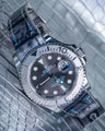 Bespoke Watch Strap in Metallic Silver Alligator