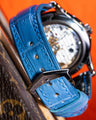 Bespoke Watch Strap in Baby Blue Himalayan Crocodile