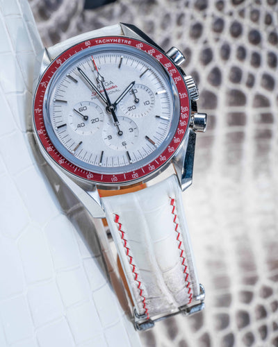 Bespoke Watch Strap in Natural Himalayan Crocodile