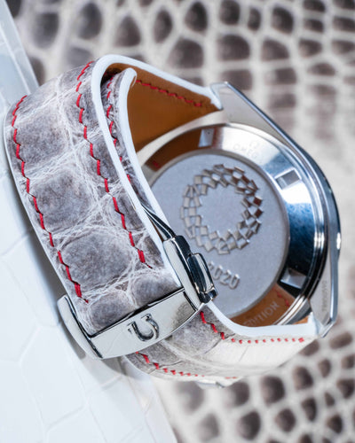 Bespoke Watch Strap in Natural Himalayan Crocodile