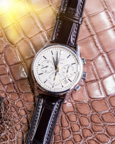 Bespoke Watch Strap in Dark Brown Crocodile