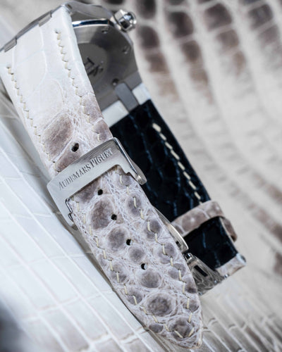 Bespoke Watch Strap in Natural Himalayan Crocodile