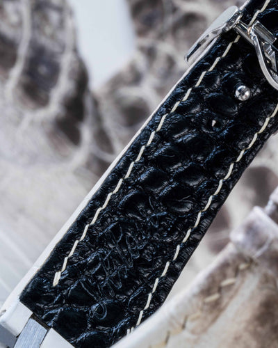 Bespoke Watch Strap in Natural Himalayan Crocodile