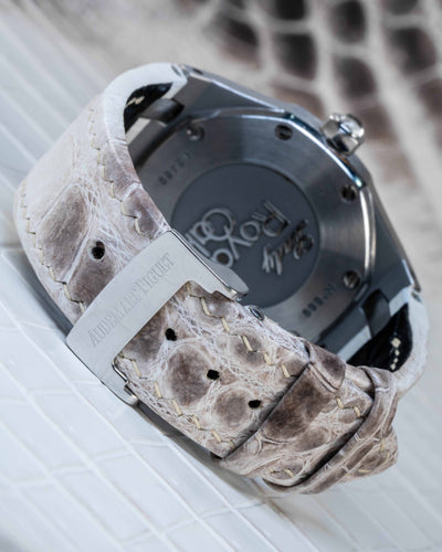 Bespoke Watch Strap in Natural Himalayan Crocodile