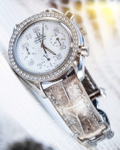 Bespoke Watch Strap in Natural Himalayan Crocodile