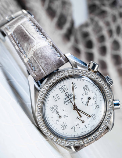 Bespoke Watch Strap in Natural Himalayan Crocodile