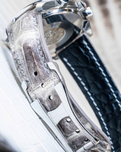 Bespoke Watch Strap in Natural Himalayan Crocodile