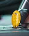 Bespoke Key Fob Cover in Yellow Crocodile