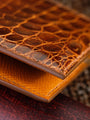 Bespoke Bifold Wallet in Brown Himalayan Crocodile