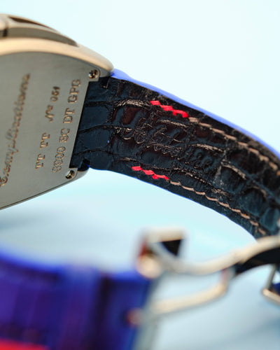 Bespoke Watch Strap in Electric Blue Himalayan Crocodile