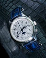 Bespoke Watch Strap in 2 Navy Blue Crocodile