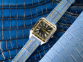 Bespoke Watch Strap in Baby Blue Himalayan Crocodile