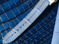 Bespoke Watch Strap in Baby Blue Himalayan Crocodile