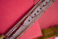 Bespoke Watch Strap in Maroon Red Crocodile